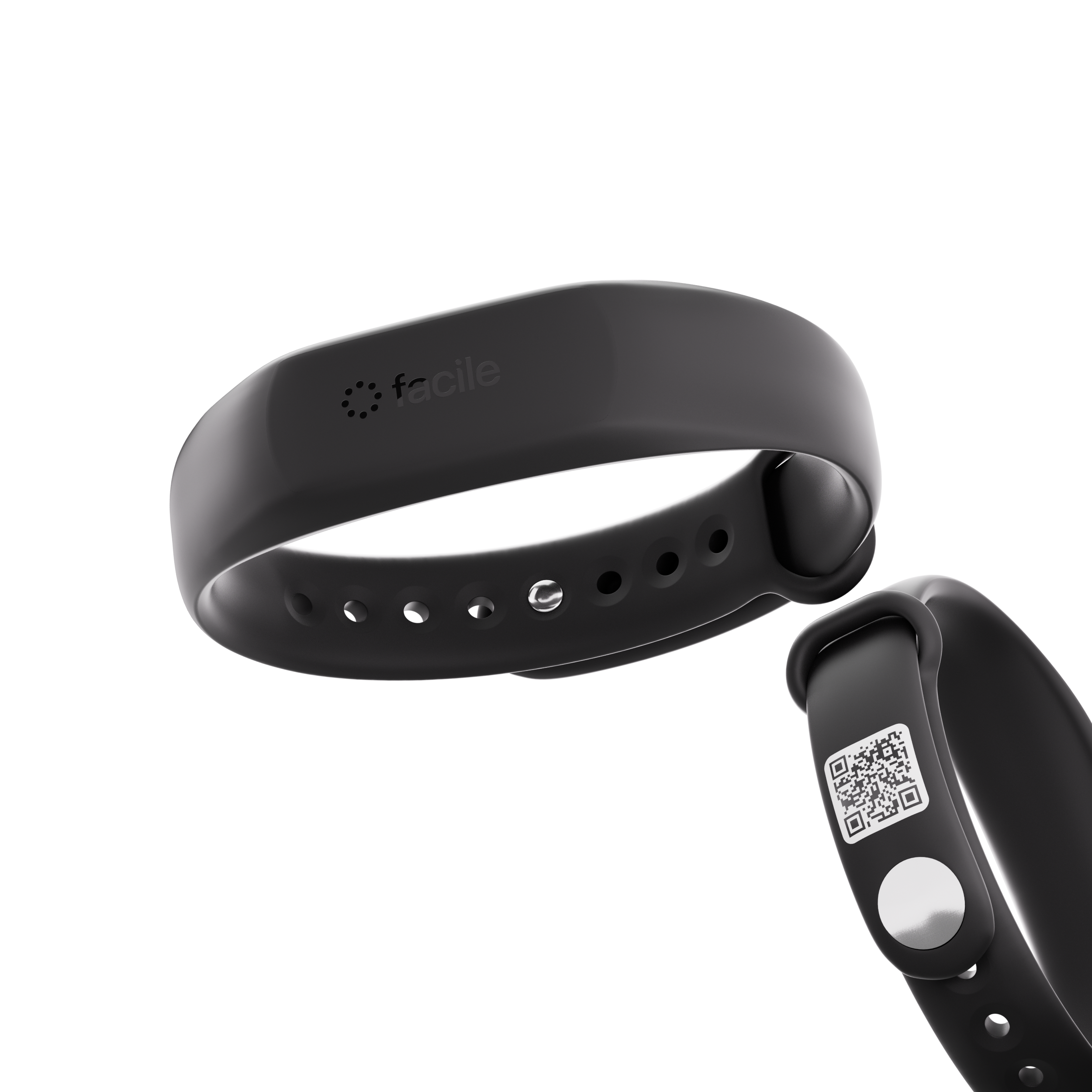 Facile NFC smart band, matte black